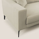 Divano 2 Posti 146x95x91 cm in Tessuto Panna