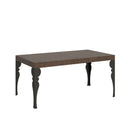  Tavolo Allungabile 140-400x90x77 cm Paxon Premium Noce Telaio Antracite