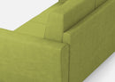 Divano 2 Posti 172x85x85 cm Yasel in Tessuto Verde