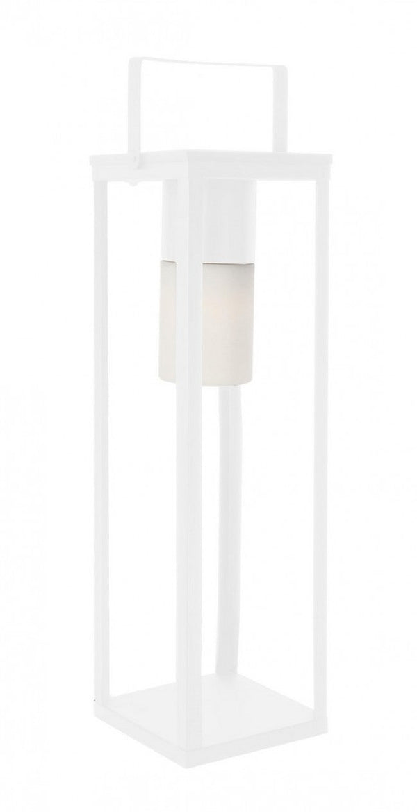 Lampada Lanterna Solare 20x20x75h cm con Manico Bianco prezzo