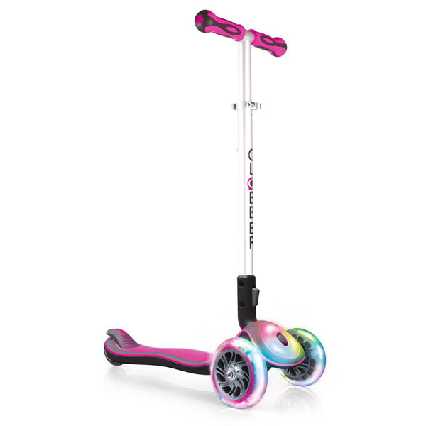 Monopattino 3 ruote a LED Telescopico e Ripiegabile Max 50Kg Globber Elite Rosa sconto