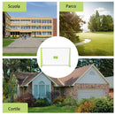 Porta da Calcio per Adulti e Bambini Bersaglio e Pali Rivestiti in Tessuto 186x62x123 cm Bianco 