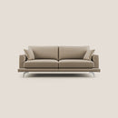Divano 3 Posti 198x88x93 cm in Tessuto Beige