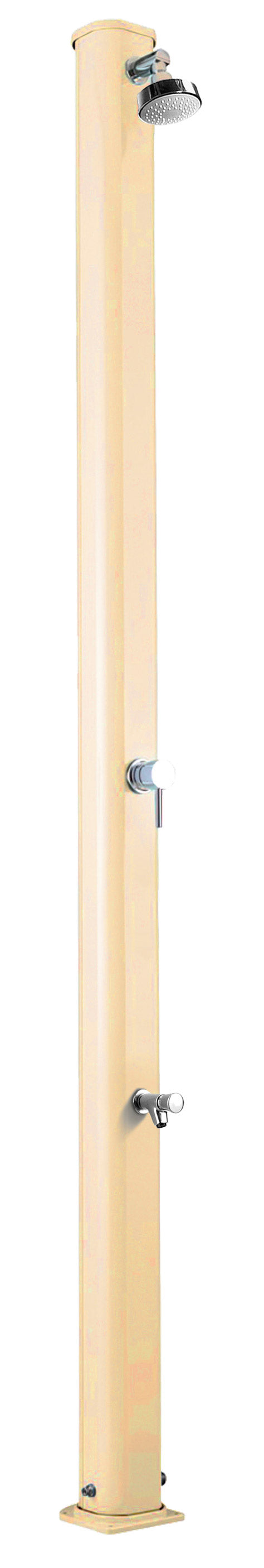 Doccia Solare da Giardino 25L Miscelatore e Lavapiedi Arkema Jolly S Champagne Bronze