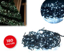 Luci di Natale 180 LED 9,16m Bianco Freddo da Interno