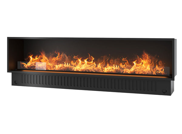 acquista Camino a Vapore Elettrico da Incasso 220x45(64,8)x40 cm Invapo Inside con Ricarica Automatica e LED RGB Nero