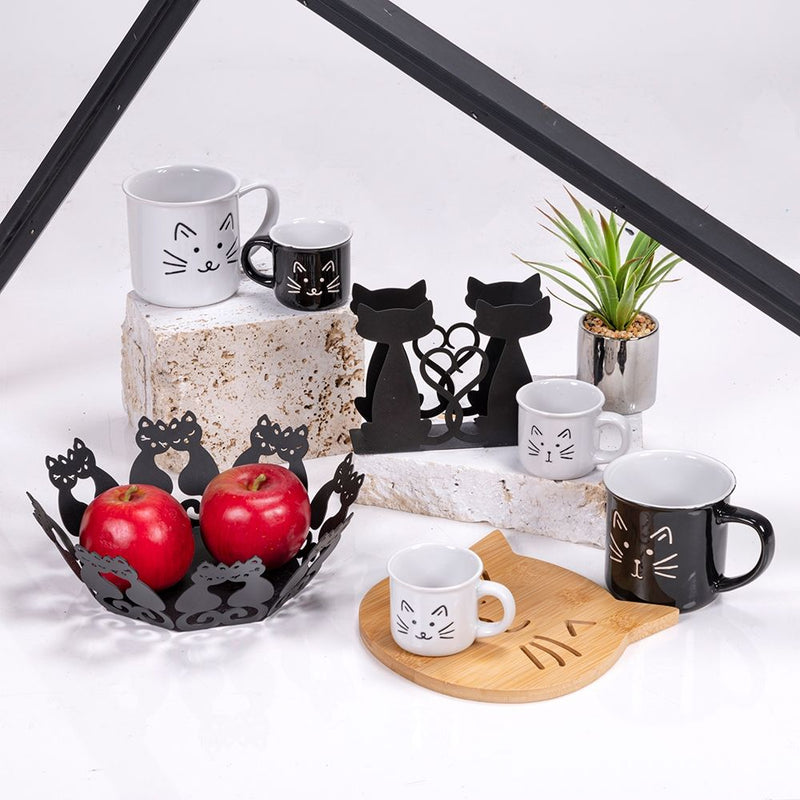 DOWAN Set di 6 Tazze da Caffè in Ceramica Nera da 473ml | Leroy Merlin