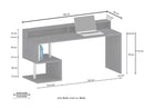 Scrivania a Giorno 180x60x92,5 cm Esse Report Grigio  