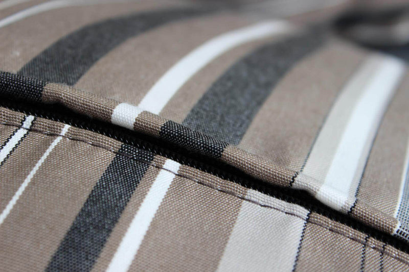 Divano Letto da Esterno Brasile con Cuscini Ø180x80 h cm in Wicker Grigio