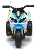 Moto Elettrica Polizia per Bambini 6V Kidfun Urban Police Blu