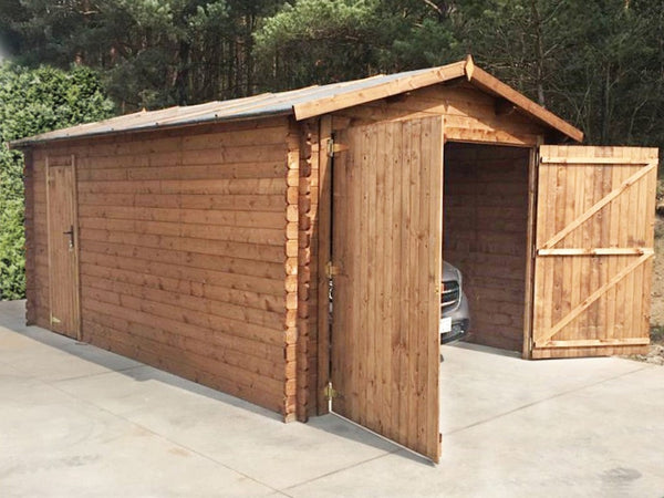 sconto Box Auto Garage da Esterno 3,5x6m in Legno