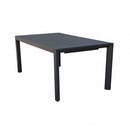 Tavolo Allungabile Houston 225/300x100x75 h cm in Alluminio Antracite