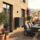 Copri Condizionatore 115x95x67 cm in Alluminio a Parete Big Blade XL Antracite