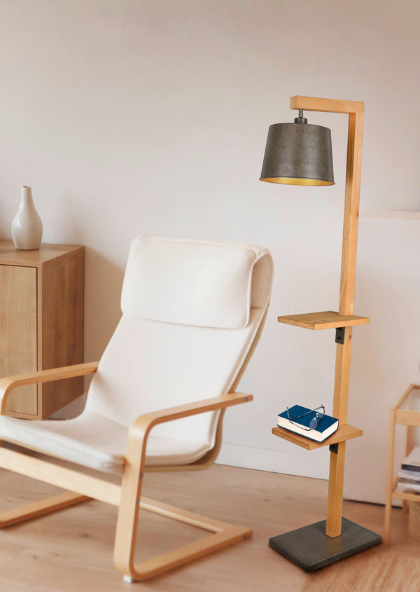 acquista Piantana da Interno  E27 in Legno naturale Legno Naturale