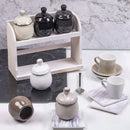 Set 4 Sottobicchieri 10x10x1 cm  in Ceramica VdE Tivoli 1996 Shades of Stones