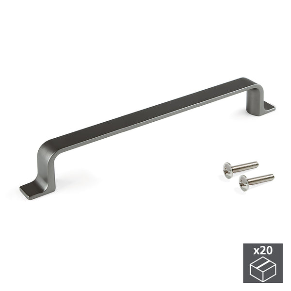 Maniglie per Mobile Interasse 160 mm Zama Colore Titanio 20 Pezzi Emuca online