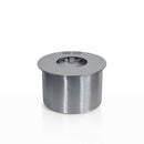 Bruciatore Rotondo per Camino a Bioetanolo Ø18x10 cm 2 lt Senza Vetro in Acciaio Inox  