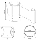 Tendinastro da Parete 4 metri 7,5x13,4 cm Nastro Giallo/Nero