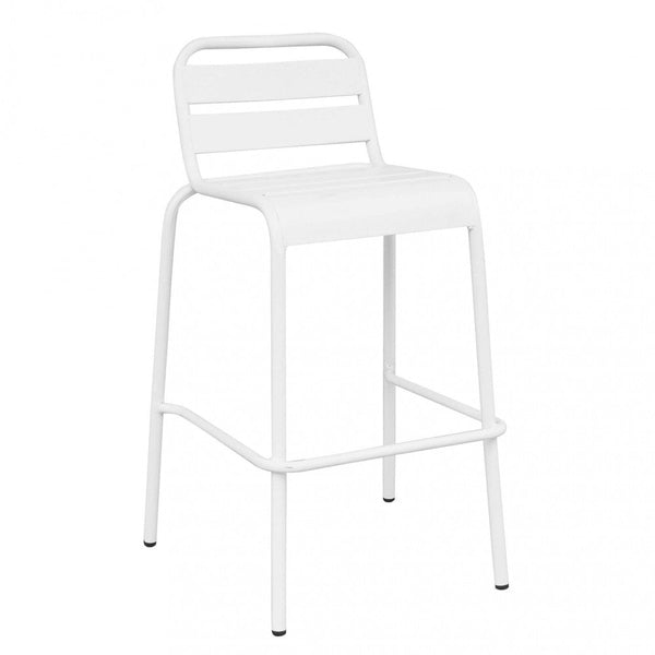 Sgabello Alto Vega 50x51x95 h cm in Acciaio Bianco acquista