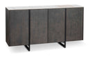 Madia 4 Ante 40x160x85 cm in Ceramica Marmo Alpha Calacatta