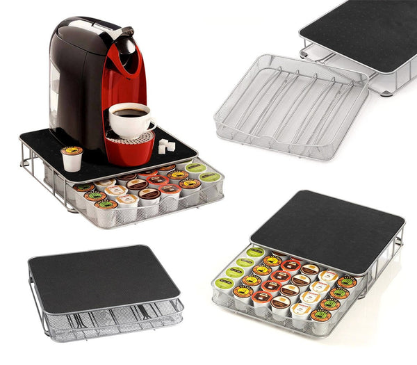 online Cassetto Porta Capsule 31x29x6 cm 60 Posti in Metallo