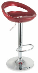 Sgabello con Alzata a Gas e Seduta Girevole in ABS Soriani Rosso