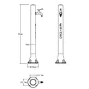Fontana da Giardino in Alluminio ideale per Irrigare Sined Alu Nero 