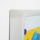 Bacheca con Ante Scorrevoli 181,5X98,2X5,9 cm in Alluminio Fondo Magnetico Silver