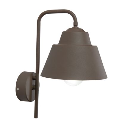 sconto Applique in Basso da Esterno E27 in Metallo Sovil Marrone