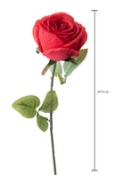 Set 12 Rose Artificiali Boccio 55 cm 