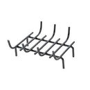 Brucialegna Braciere 7 Barre 35x30 cm in Ferro Verniciato Grigio Martellato 