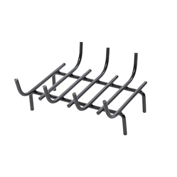 Brucialegna Braciere 7 Barre 35x30 cm in Ferro Verniciato Grigio Martellato prezzo