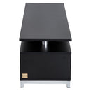 Mobile TV in Legno Nero 114x40x40.5 cm 