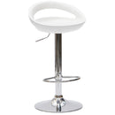 Sgabello con Alzata a Gas e Seduta Girevole in Abs Vandi Bianco