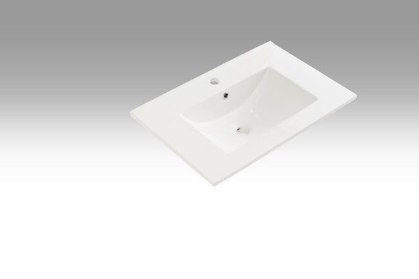 prezzo Lavabo Rettangolare da Incasso in Ceramica 71x46,5x2cm TFT Bianco