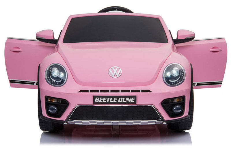 Macchina Elettrica per Bambini 12V con Licenza Volkswagen Maggiolino Rosa