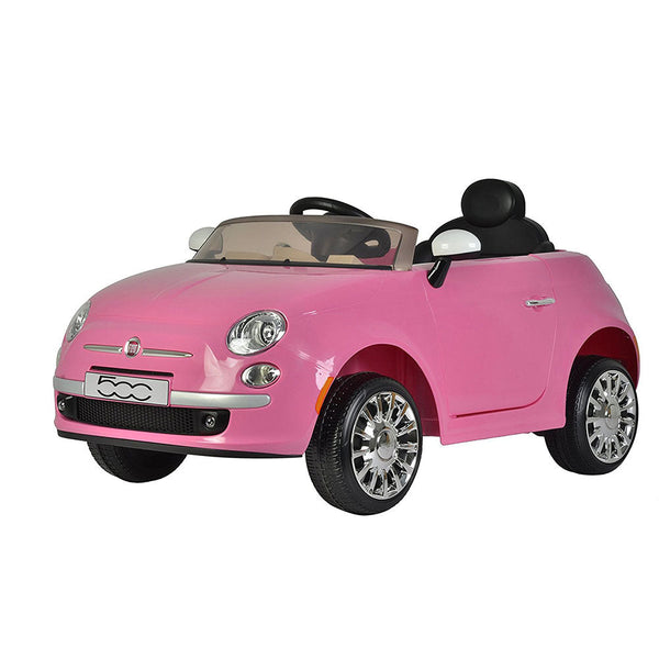 sconto Macchina Elettrica per Bambini 12V con Licenza Fiat 500 Rosa