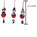 Set 6 Decori Babbo Natale, Pupazzo di Neve e Renna H13 cm 