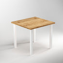 Set 4 Gambe Tavolo 50x50 mm in Acciaio Emuca Bianco