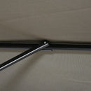 Ombrellone da Giardino 2.5x2.5 m con Rotazione 360° e Parasole Regolabile a Manovella Grigio Chiaro  