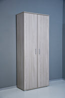 Armadio 2 Ante 6 Ripiani 72,3x36x177,1 cm in Truciolare Nobilitato Olmo