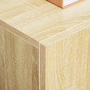 Mobiletto Multiuso 2 Ante 70x39x70 cm con Ruote in Legno