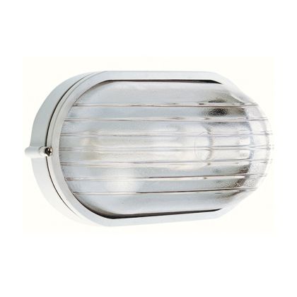 sconto Lampada Plafoniera Ovale Grande Colore Bianco per Esterno Linea Industriale Sovil
