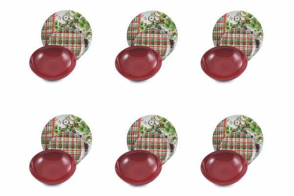 sconto Servizio Piatti 18 Pezzi in Porcellana Villa d'Este Home Tivoli Canada Multicolor