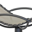 Sdraio chaise longue da Giardino ellittica 175x78x82 cm Twist Ecrù