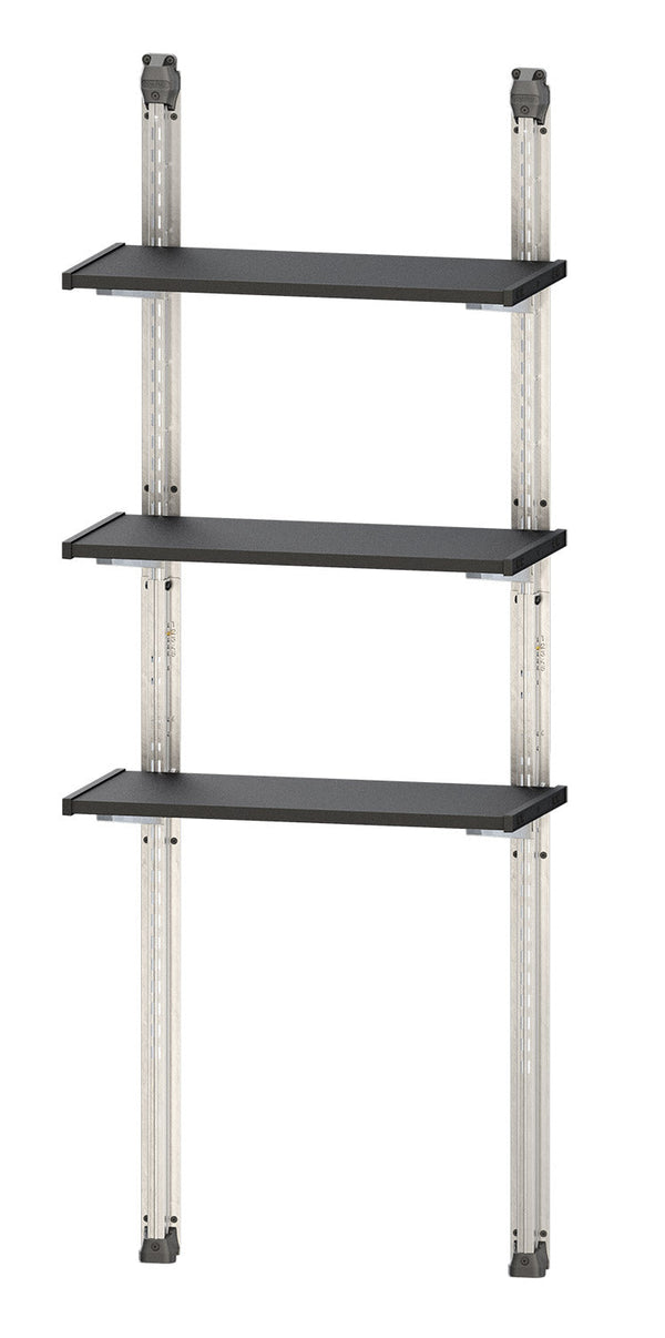 prezzo Scaffalatura 3 Ripiani per Casetta da Giardino 70x30 cm Altezza Regolabile Struttura in Metallo Keter Shelving Kit 70