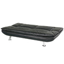 Divano Letto Prontoletto Sofia Rivestimento in Similpelle Nero