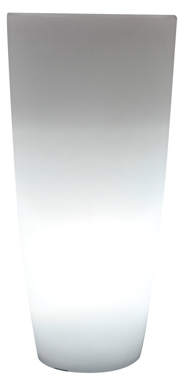 Vaso Luminoso Tondo Ø33x70 cm Bauer Home Light Ghiaccio e Bianco sconto