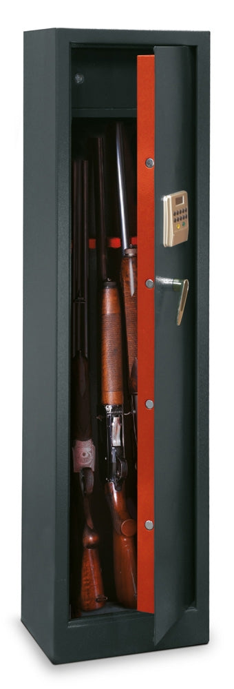 Fuciliera Portafucili A Digitale Per 5 Armi Con Tesoretto Technomax