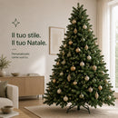 Albero di Natale Canada 240 cm Verde Decorazione Addobbo Natalizia Foltissima